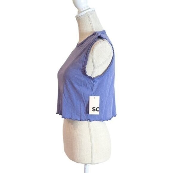 Womens Cropped Baby Tee Pullover Top - Picture 3 of 5